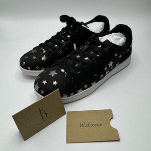 ED by Ellen Womens Chapastar Sneakers Brand new no box Womens 10 black gold star